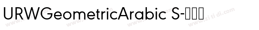 URWGeometricArabic S字体转换 URWGeometricArabic S字体转换